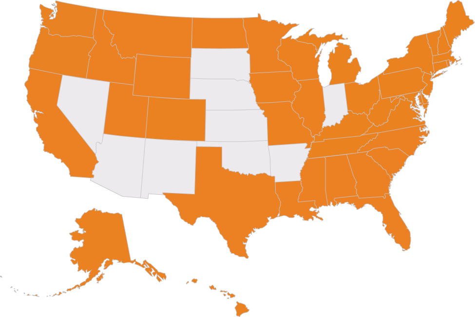 United States map service areas United States map service areas